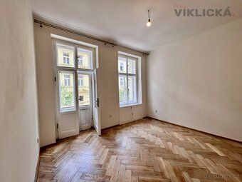 Rent of a brick apartment with 1 bedroom + kitchen on Lublaňská street, Prague 2