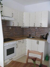 Dům je cihlový, nová zástavba, plocha 48 m2, koupelna s vano
