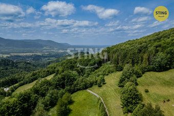 For sale: Plot of land numbered in the village of Bystřice – Paseky, overlooking the Beskids mountains
