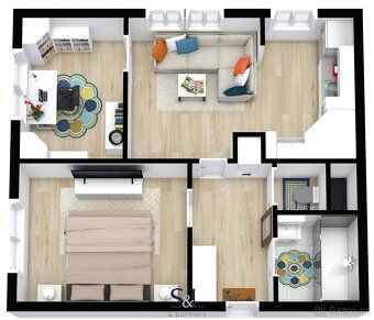 Ev.č. 01619 Moderní 3+kk po kompletní rekonstrukci s otevřen