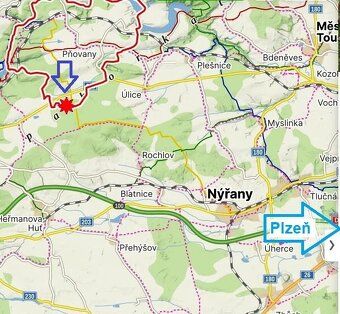 We offer west of PLZEN for larger investment, sale industrial plot size 76.524 sqm.