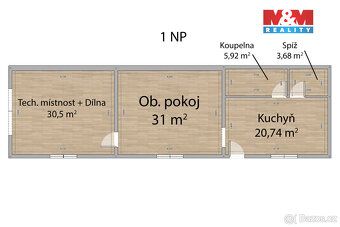 Prodej rodinného domu 4+kk (užitná plocha 180 m²) na polosam