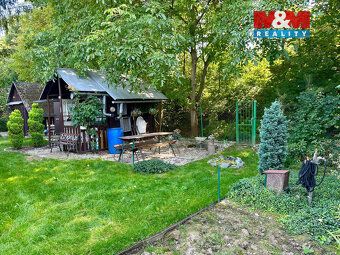 Sell beautiful garden with Tiny house in village Příkazy. I offer