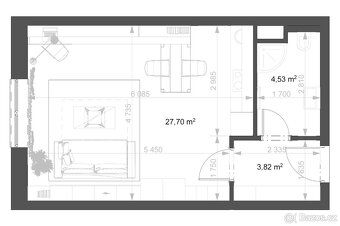 Pronájem bytu 1+kk, 36 m² – NOVOSTAVBA, Hranice, ul. Jiřího 
