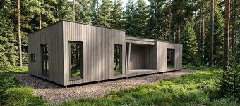 Sell modular timber house - it consists of three fully equipped rooms, approx.