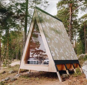 We offer realization of modern type A cottages according to visualization