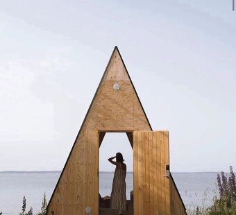 We offer realization of modern type A cottages according to visualization