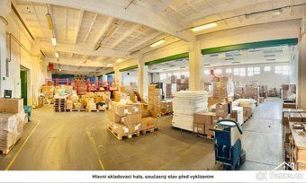 We offer for rent warehouse (878 sqm) and office space (126 sqm) in a masonry hall on Znojemská St.