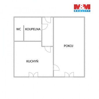 Nabízíme k pronájmu světlý byt 1+1 o užitné ploše 33 m² v Ji