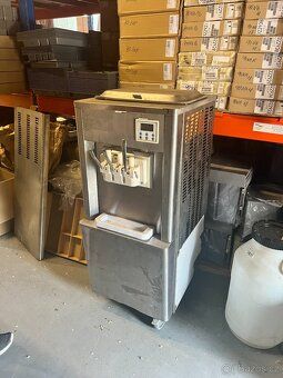selling ice cream stand with an ice cream machine, booth