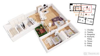 This generous 3+kk apartment of 125 m² on Plotní Street represents an excellent combination of…