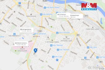 Pronájem světlého bytu 1+kk (29 m²) v klidné části Kolína v 