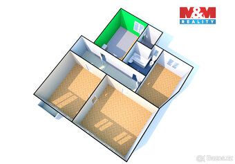 We offer a large sunny apartment in private ownership of layout 3+1 with balcony and area of…