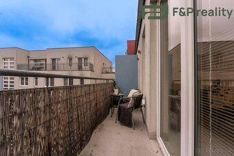We offer for long-term rent modern apartment 1+kk of size 