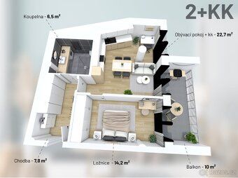 In an attractive and developing part of Trebíc - Borovina - we offer for rent an apartment…
