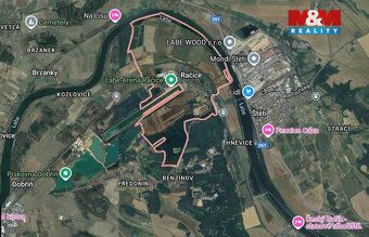 Prodej zasíťovaného pozemku v obci Račice o rozloze 986 m2. 