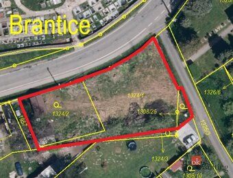 Prodej stavebního pozemku BranticeNově nabízíme k prodeji st