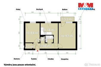 Prodej bytu 2+1 o užitné ploše 55 m² v panelovém domě na síd