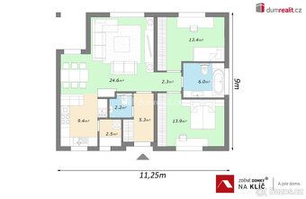Price includes land, project, construction permit, turnkey house construction, IS, approval for use and VAT.
