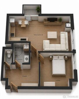 I offer for rent a cozy apartment with an area of approximately 41 sqm on the 4th floor in Náchod