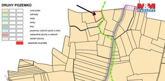 Nabízíme k prodeji rozlehlé pole o výměře 7366 m² v katastrá