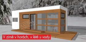 AXIOM TINY HOUSE (7,2 x 2,55 m, výška 2,80 + 0,62 (přepravní