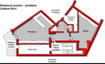 Sell commercial space in the center of Harrachov.