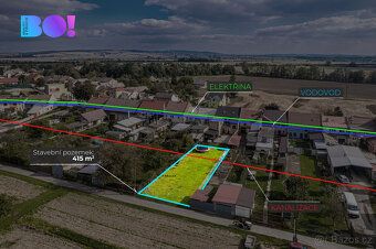 Building plot 415 m² Vlkoš near Přerov. Ideal place for your new home in a quiet village with excellent accessibility.