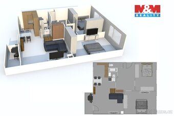 We offer for sale a spacious 3+1 apartment with usable area of 80 m², located on the third…