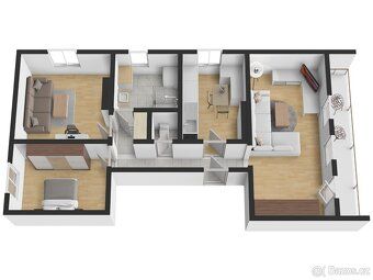 I am offering for sale an apartment 3 + kk in private ownership of size 