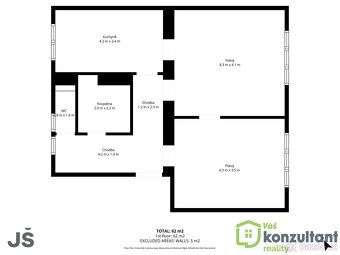 Ev.č. 01119 Nabízíme k pronájmu byt 2+1 o velikosti 56 m² po