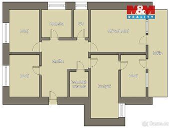 We present a spacious 4+1 apartment in Roučkovice on the 2nd floor of a brick house with…