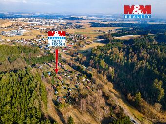 We offer for sale a separate wooden cottage in cadastral area of Dlouhoň