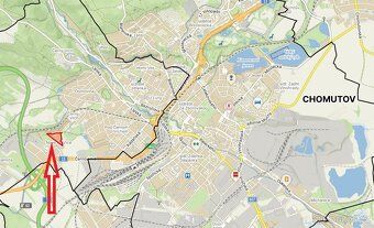 Sell extensive land in Chomutov registered as an orchard, price 125 CZK/sqm.