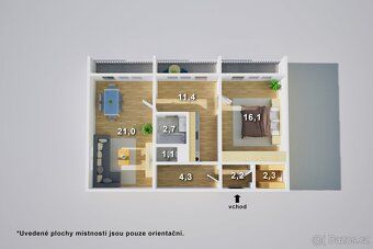 Ev.č. 01122 Nabízíme Vám ke koupi prostorný a světlý byt v o