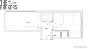 We offer you exclusively for purchase a completely renovated apartment 2+kk, total area of 49…