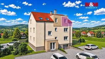Nabízíme ke koupi světlý byt 2+kk (52,9 m²) v 2. patře menší