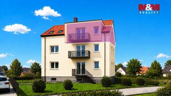 Nabízíme ke koupi světlý byt 2+kk (52,9 m²) v 2. patře menší