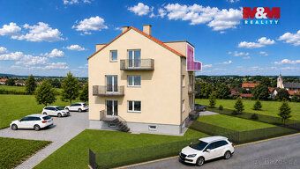 Nabízíme ke koupi světlý byt 2+kk (52,9 m²) v 2. patře menší
