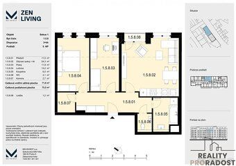 We offer for sale a modern apartment 3+kk of size 76 m², located on the 6th floor of a…