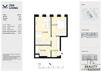 Nabízíme k prodeji moderní byt 2+kk o velikosti 47 m², situo