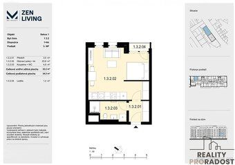 We offer for sale a modern 1BR apartment of 54 m² size, located on the 3rd floor of a…