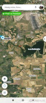For sale land plot of 498 m² in Kadaň Tušimice near Nechranice with electricity supply