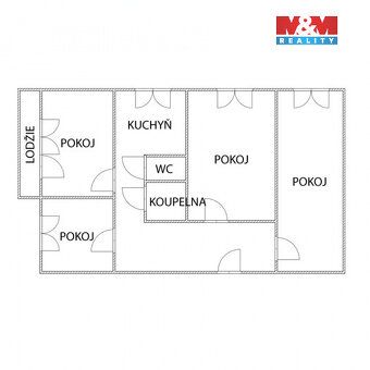 Prodej prostorného bytu 4+1 o užitné ploše 86 m² v panelovém