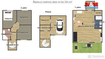 Nabízíme vám k pronájmu byt ( řadový rodinný dům) o dispozic