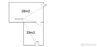 Pronájem nevytápěných skladovacích prostor 56m2. V uzavřeném