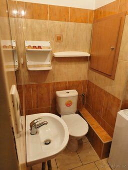 We rent an apartment in Třeboň of size 1+KK, 30 square meters, in a prefab panel building.