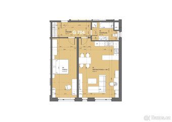 Nabízíme k pronájmu moderní byt 2+kk o velikosti 75,5 m 2 v 