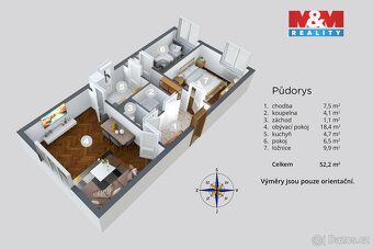 Nabízíme k prodeji byt 3+1 v osobním vlastnictví o užitné pl