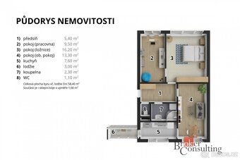 Převod dr. podílu, byty/3+1, 58 m2, Polní, 50003 Hradec Král
